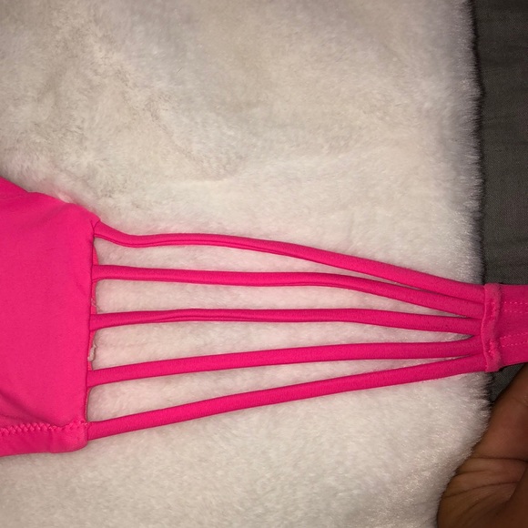 Target Hot Pink Strapless Bikini Top - Picture 3 of 4